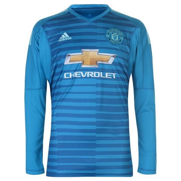 Camiseta Manchester United ML Portero 2018-19 Azul